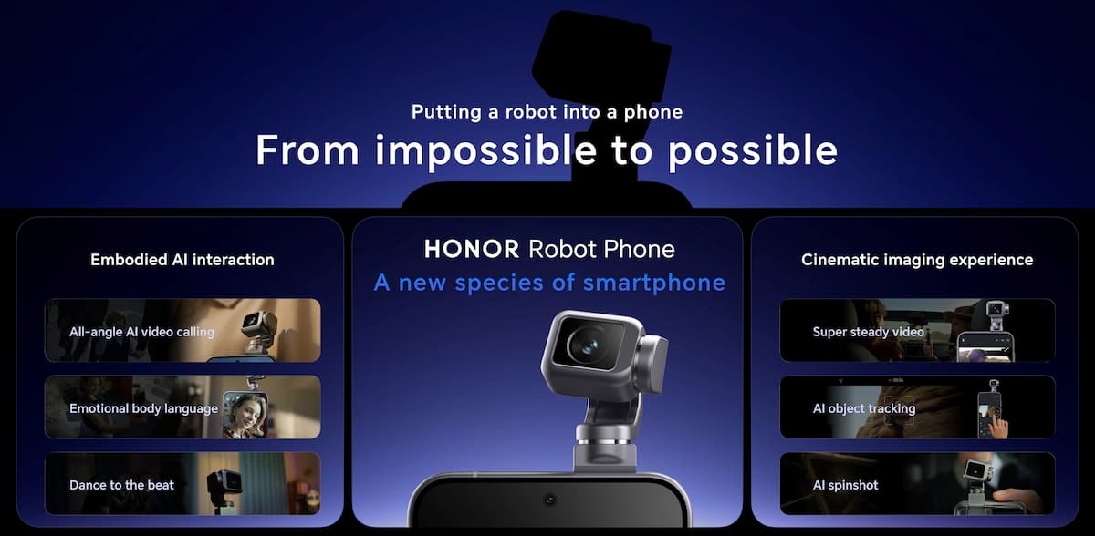 HONOR Robot Phone: el celular robot que presentó Honor en el MWC 2026 HONOR Robot Phone debuta en el MWC 2026
