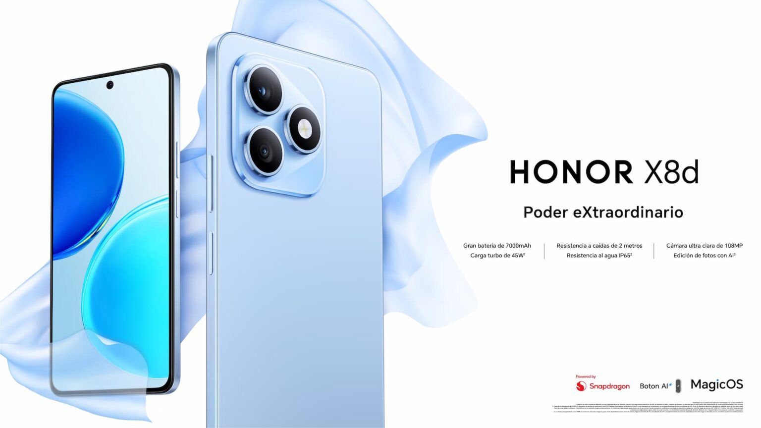 HONOR X8d llega a Perú con batería de 7000 mAh y cámara de 108 MP