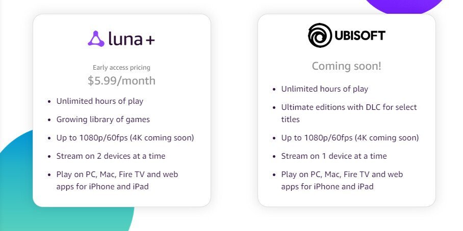 Amazon lanza su servicio de streaming de videojuegos Amazon Luna precio