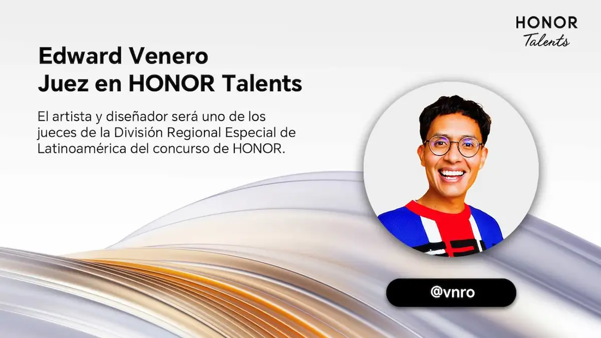 El diseñador Edward Venero será juez en concurso global HONOR Talents