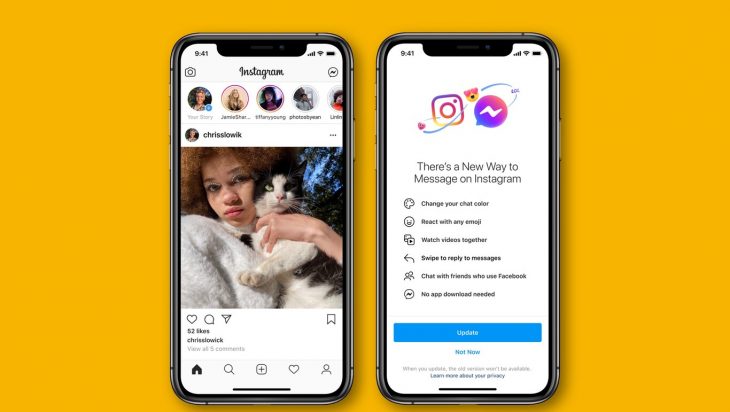 Facebook fusiona Messenger e Instagram Direct de manera oficial