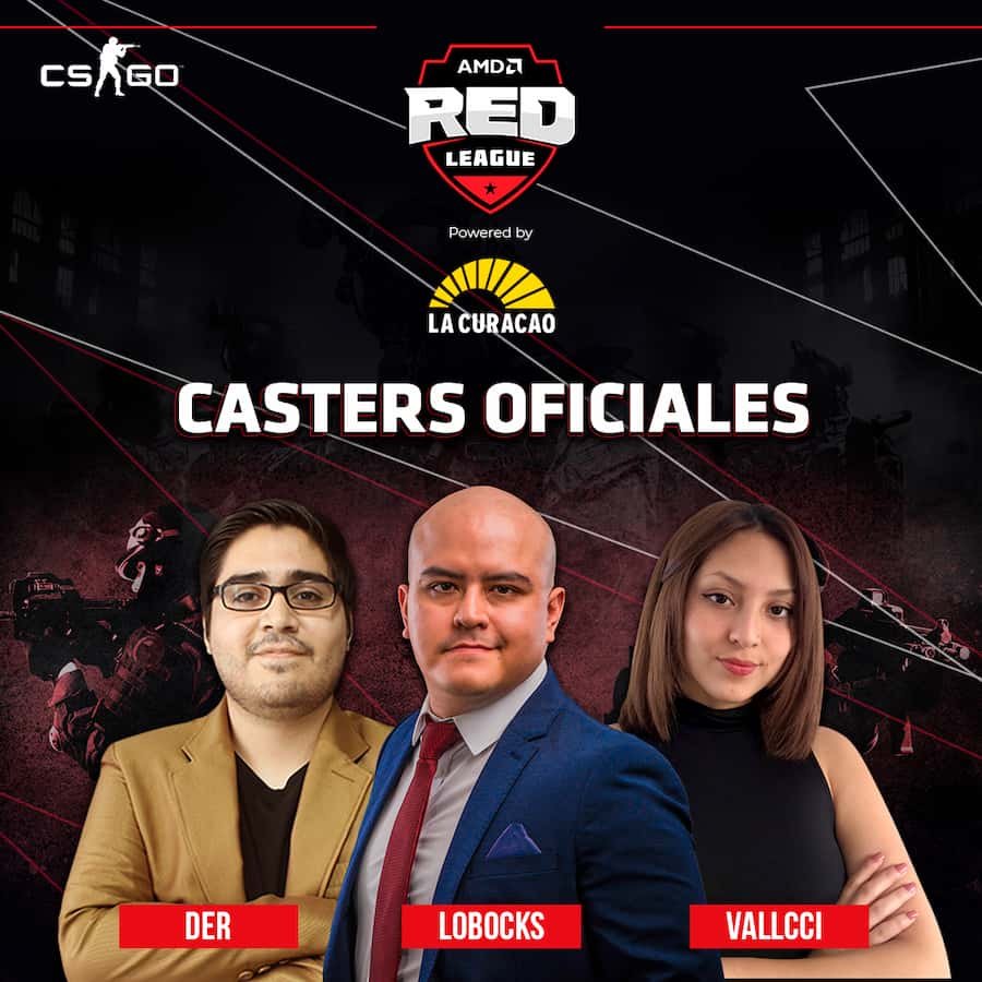 Inician las inscripciones al torneo de CSGO de la AMD Red League caster