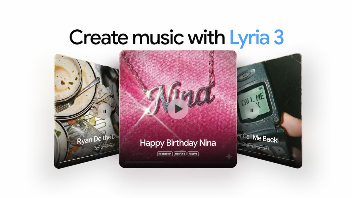 Lyria 3 debuta en Gemini: el nuevo modelo de Google permite crear música personalizada desde texto, fotos y videos Lyria 3 debuta en Gemini: el nuevo modelo de Google permite crear música personalizada desde texto, fotos y videos